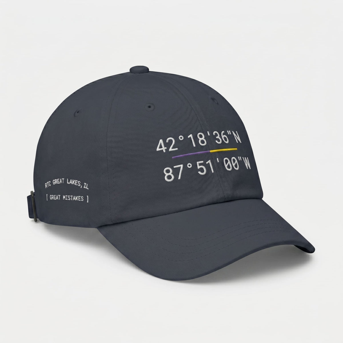 RTC Great Lakes "Great Mistakes" Coordinates - Premium Dad Hat