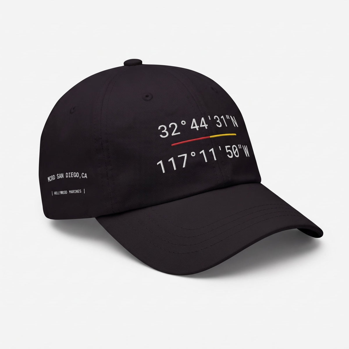 MCRD San Diego, CA "Hollywood Marines" Coordinates - Premium Dad Hat