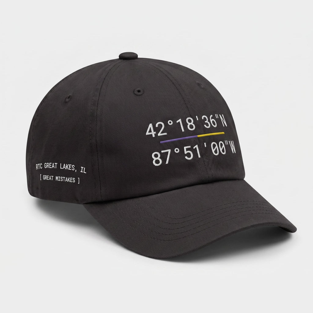 RTC Great Lakes "Great Mistakes" Coordinates - Premium Dad Hat