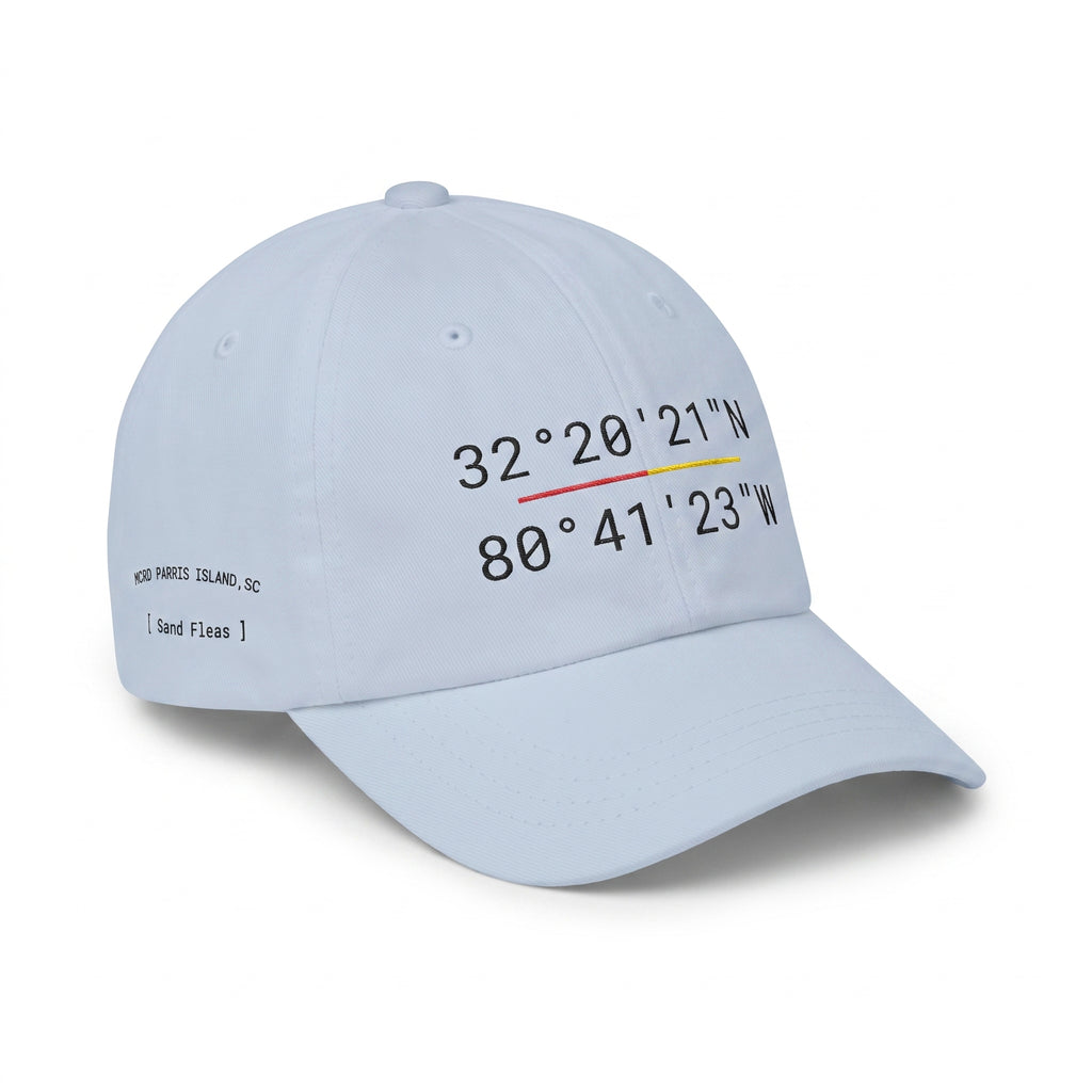 MCRD Parris Island, SC "Sand Fleas" Coordinates - Premium Dad Hat
